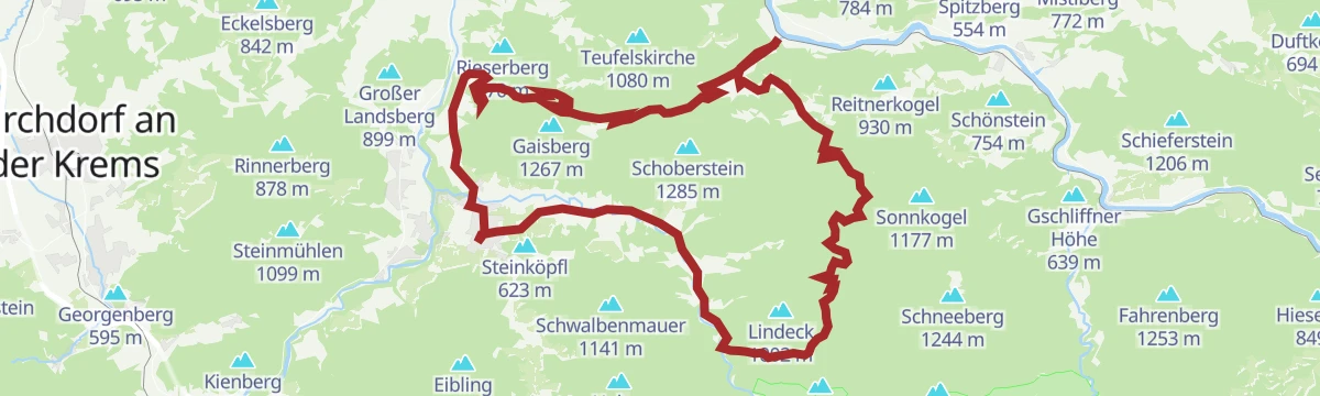 Route map: Schobersteinrunde